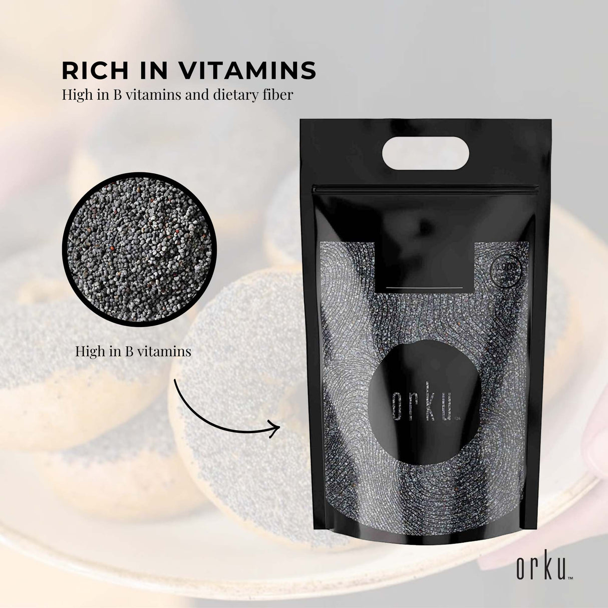 5Kg Poppy Seeds Pouch Blue Unwashed 100% Australian Food Baking Cooking Mineral