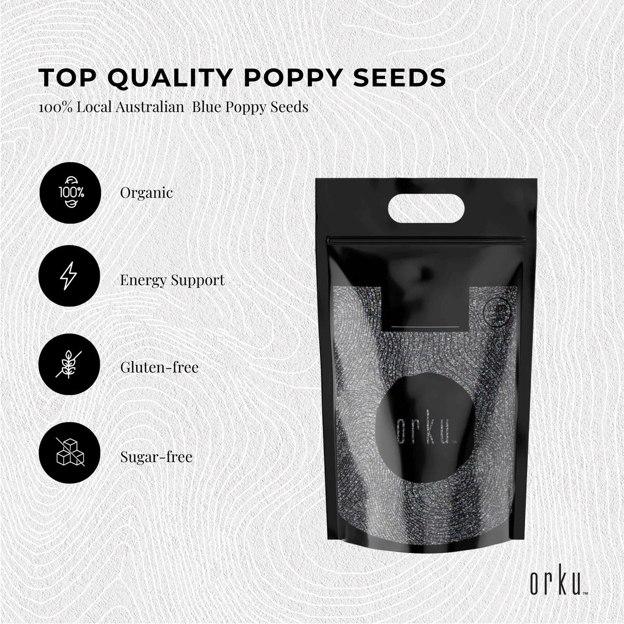 5Kg Poppy Seeds Pouch Blue Unwashed 100% Australian Food Baking Cooking Mineral