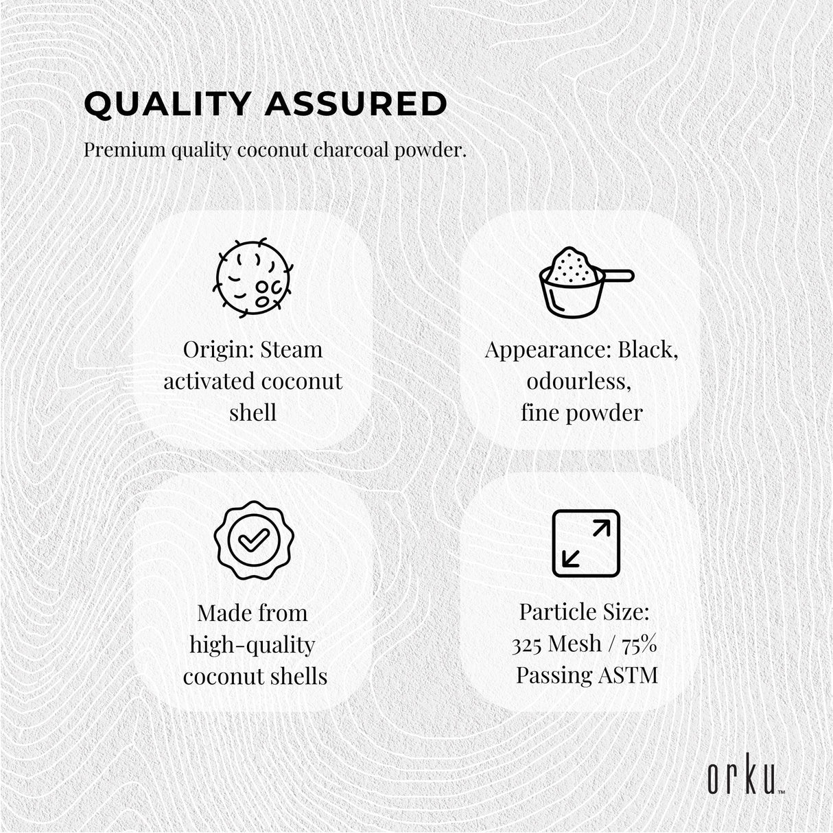 400g Activated Carbon Powder Coconut Charcoal Bucket - Teeth Whitening + Skin