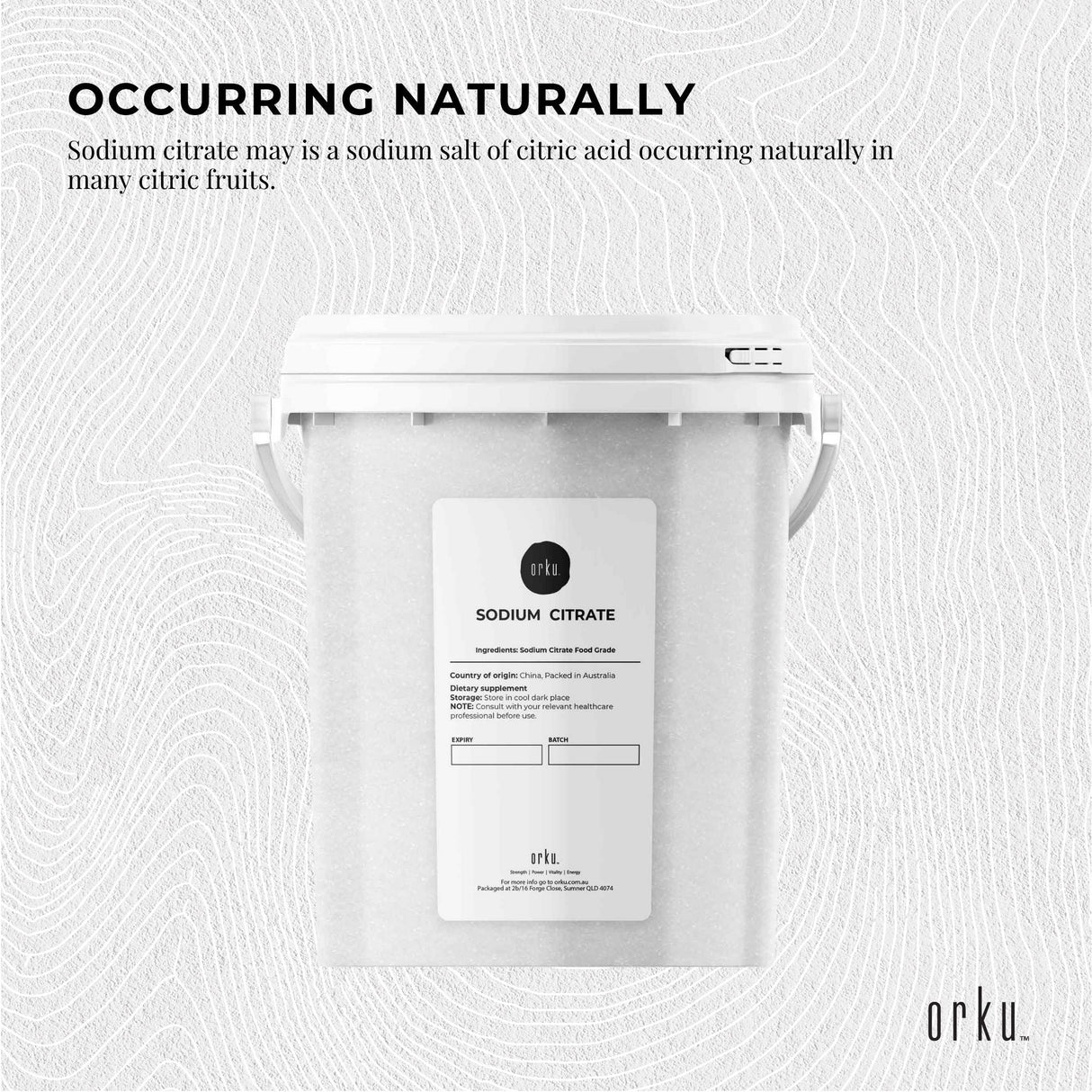 1.3Kg Sodium Citrate Powder Tub - Trisodium Food Grade Salt Acid Preservative