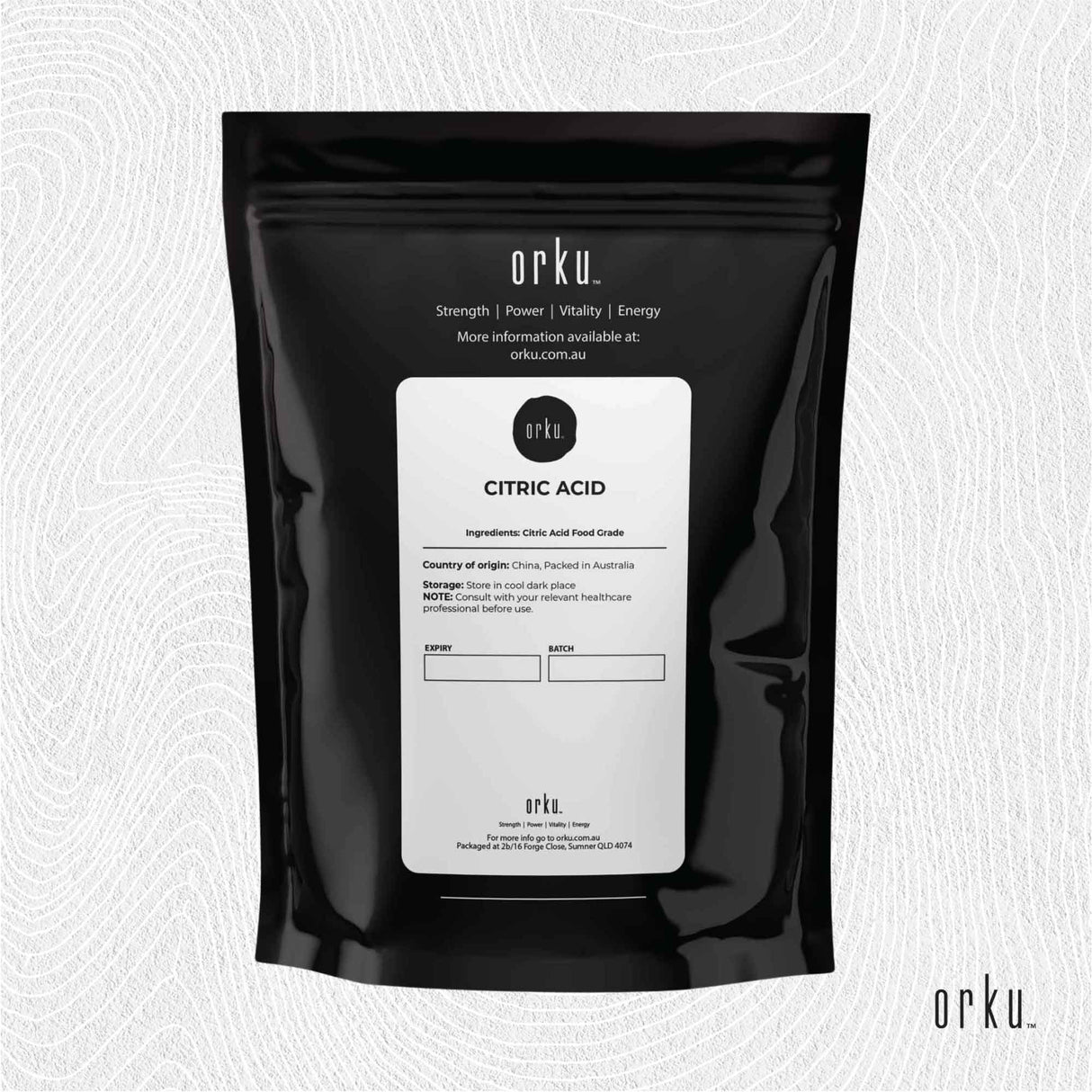 500g Citric Acid Powder - Food Grade Anhydrous GMO Free Preservative c6h807