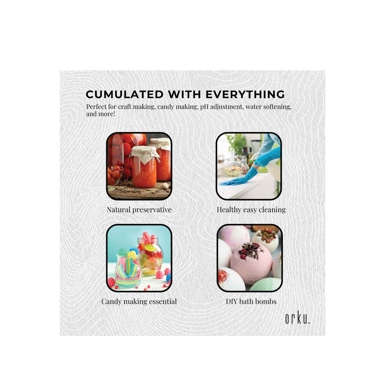 2Kg Citric Acid Powder - Food Grade Anhydrous GMO Free Preservative c6h807