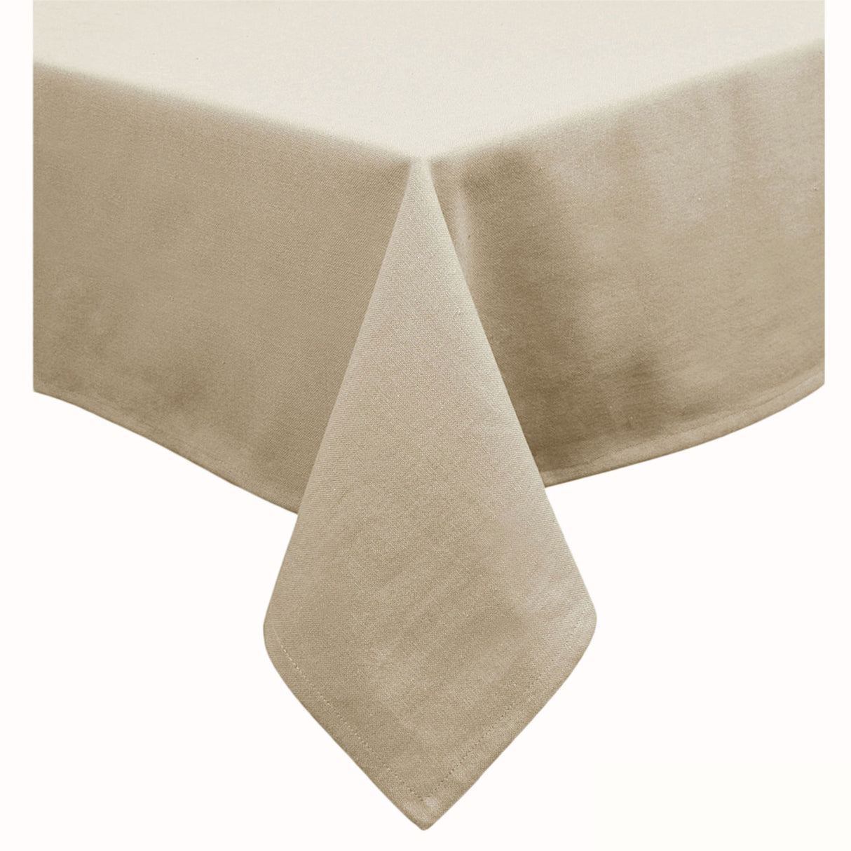 Hoydu Cotton Blend Table Cloth 160cm x 260cm - PEBBLE