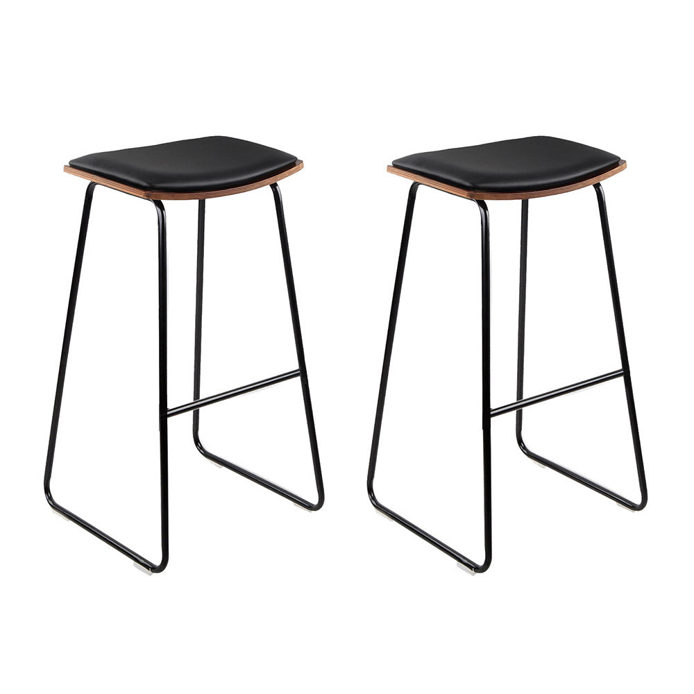 Bar Stools Kitchen Counter Stools Metal Chairs x2