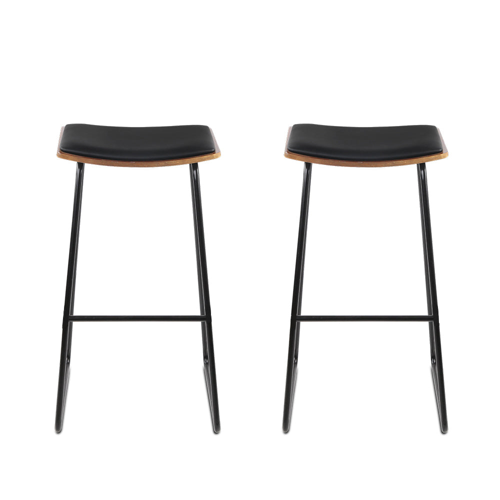 Bar Stools Kitchen Counter Stools Metal Chairs x2