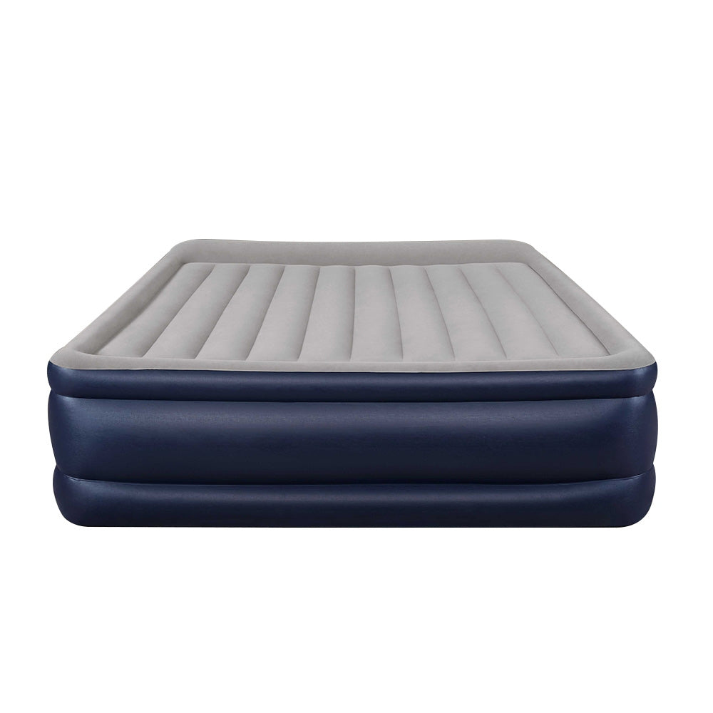 Air Mattress King Inflatable Bed 56cm Airbed Blue