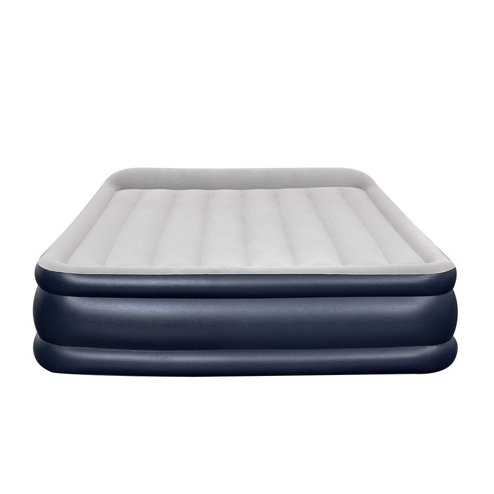 Air Mattress Queen Inflatable Bed 46cm Airbed Blue