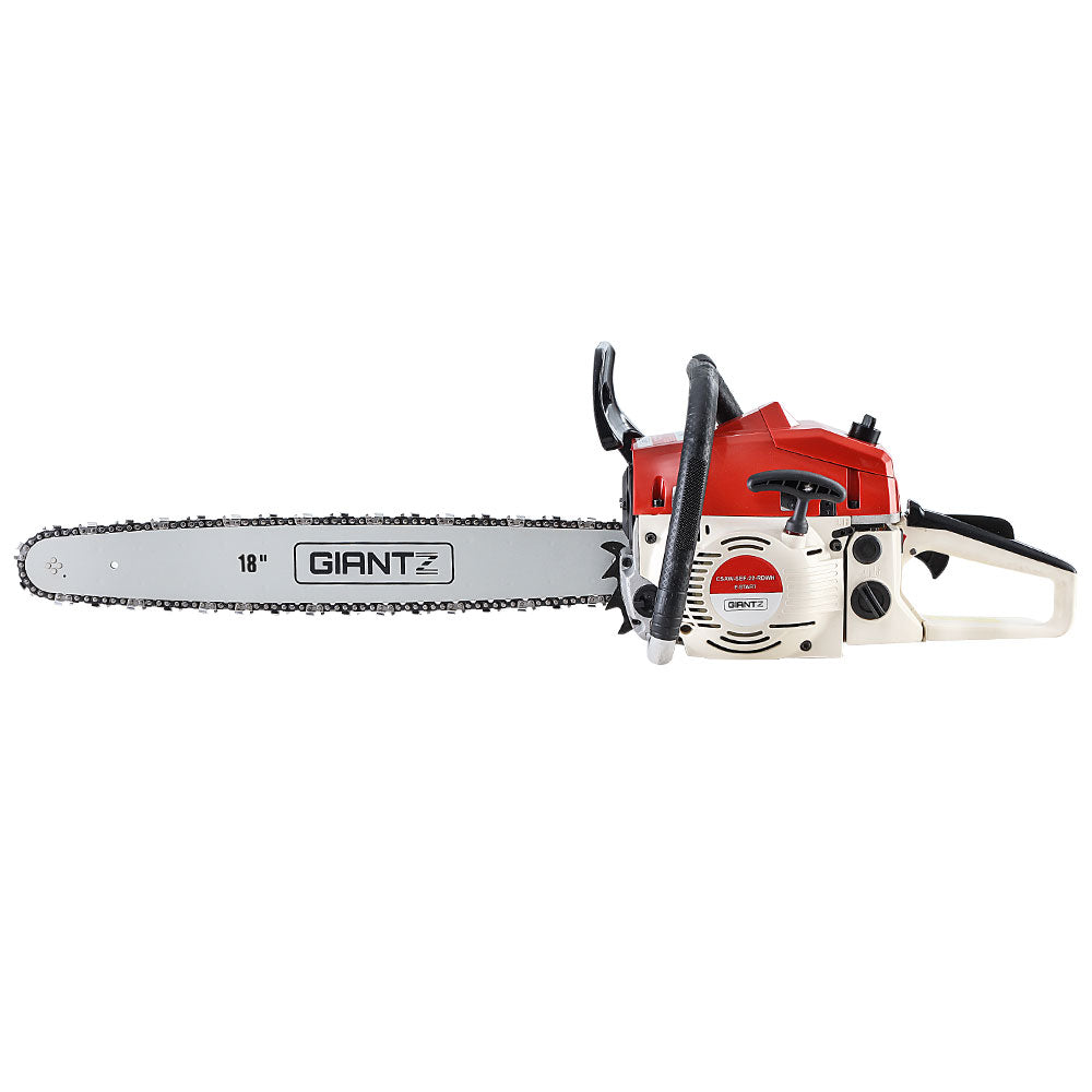 Chainsaw Petrol 75CC 18" Bar Commercial E-Start Pruning Chain Saw, Chainsaw Petrol 52CC 20" Bar Commercial E-Start Pruning Chain Saw 5.2HP