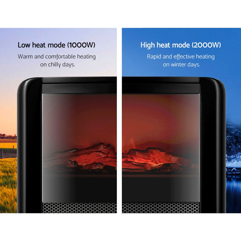 Electric Fireplace Fire Heaters 2000W