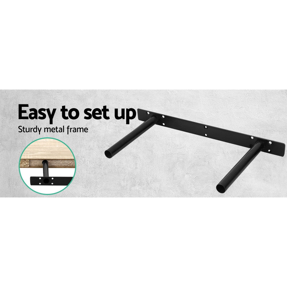 Floating Wall Shelf Set of 3 Oak