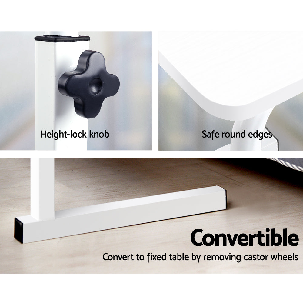 Laptop Desk Table Adjustable 60CM White