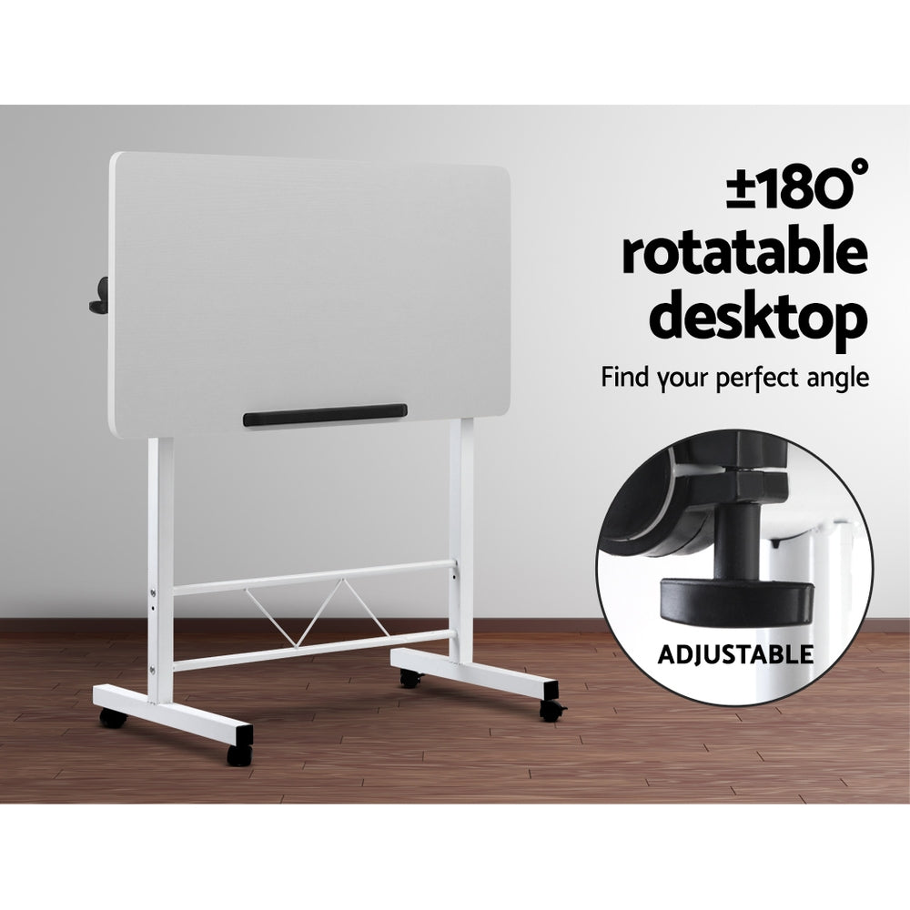 Laptop Desk Table Adjustable 80CM White