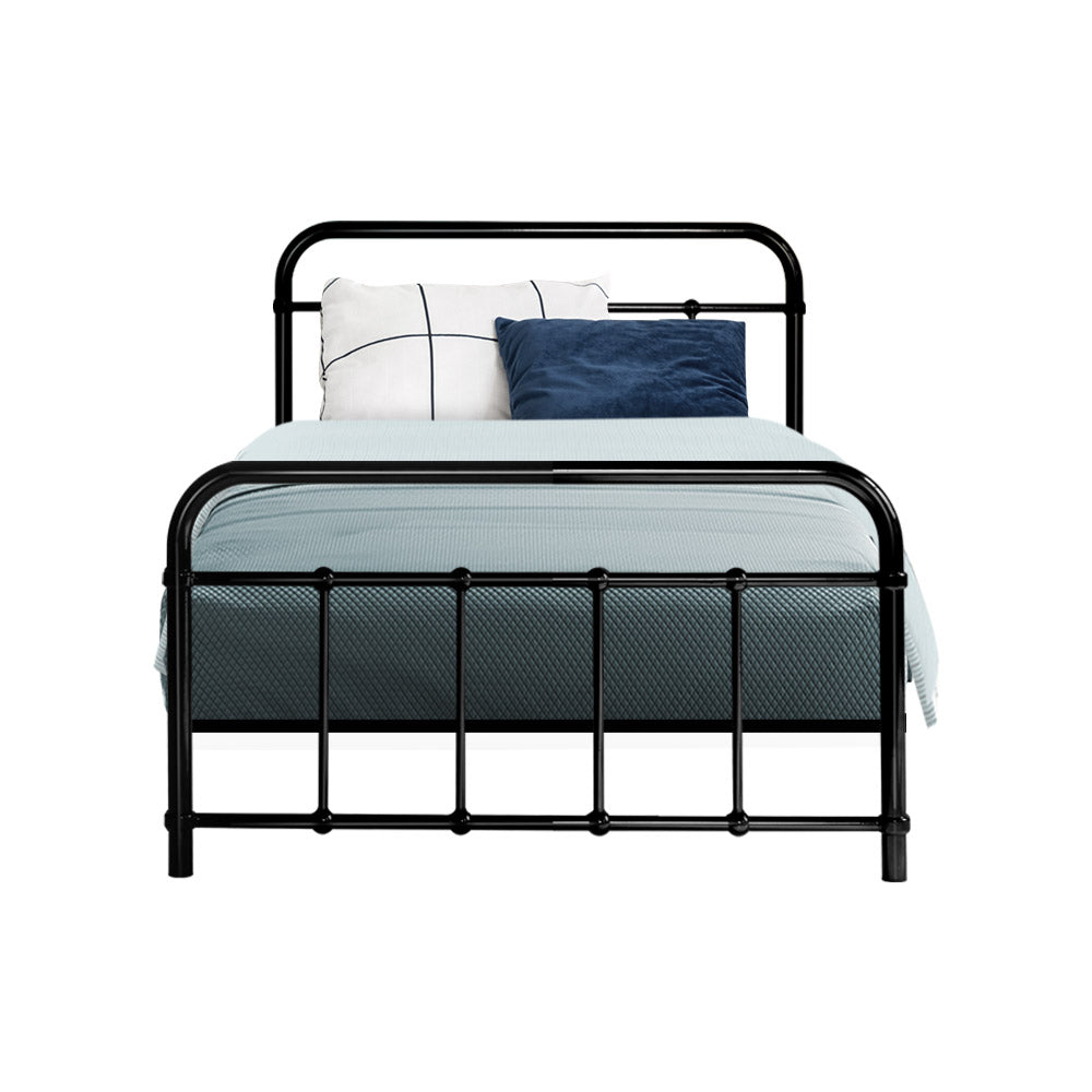 Bed Frame Metal Frames LEO - Single (Black)