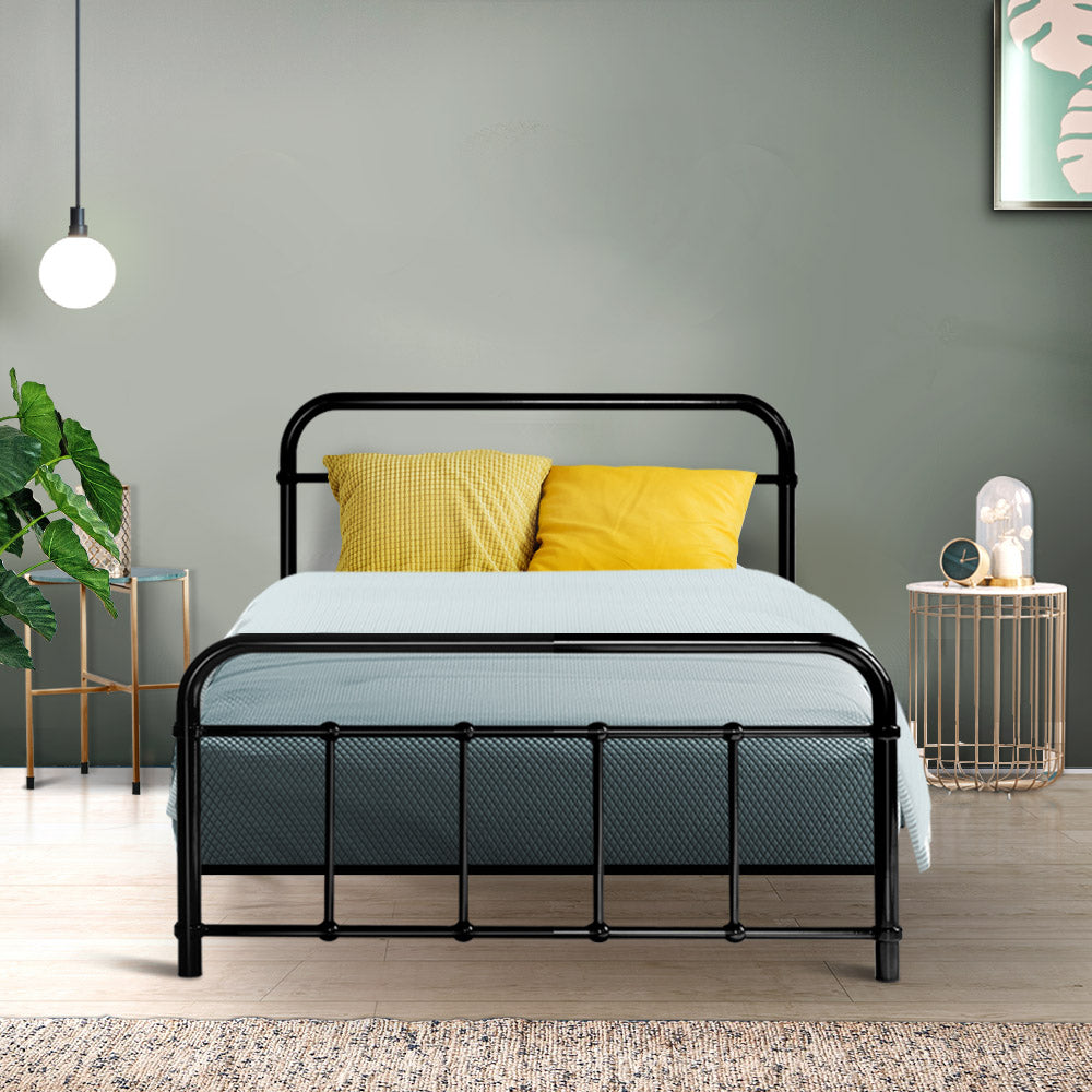 Bed Frame Metal Frames LEO - Single (Black)