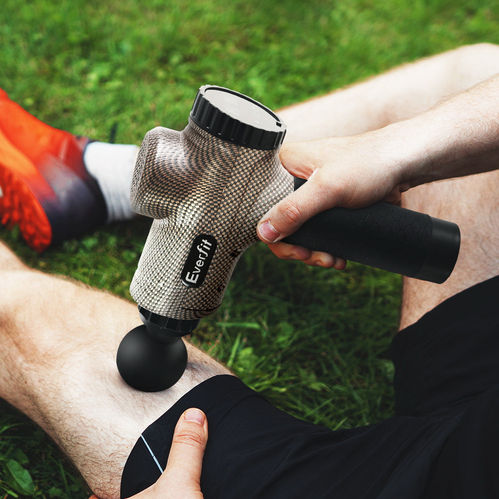 Massage Gun 6 Heads Massager Electric LCD Vibration Relief Percussion