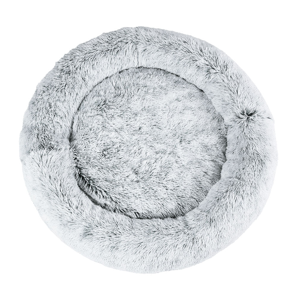 Pet Bed Dog Cat 110cm Calming Extra Large Soft Plush Charcoal