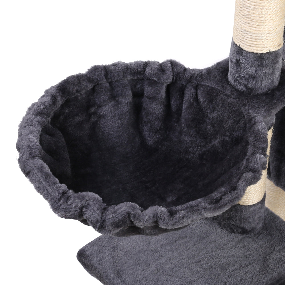 Cat Tree 120cm Tower Scratching Post Scratcher Wood Condo House Bed Toys