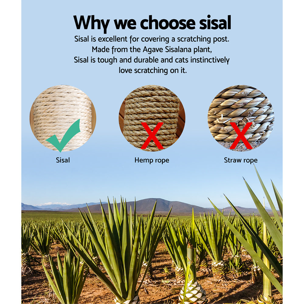 Cat Tree 120cm Tower Scratching Post Scratcher Wood Condo House Bed Toys