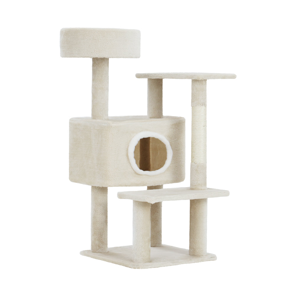 Cat Tree 90cm Scratching Post Tower Scratcher Wood Condo House Bed Trees