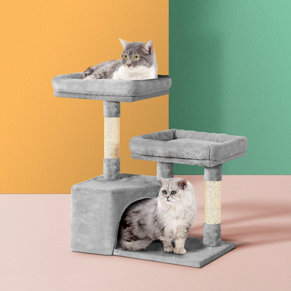 Cat Tree 69cm Scratching Post Tower Scratcher Wood Condo House Bed Trees