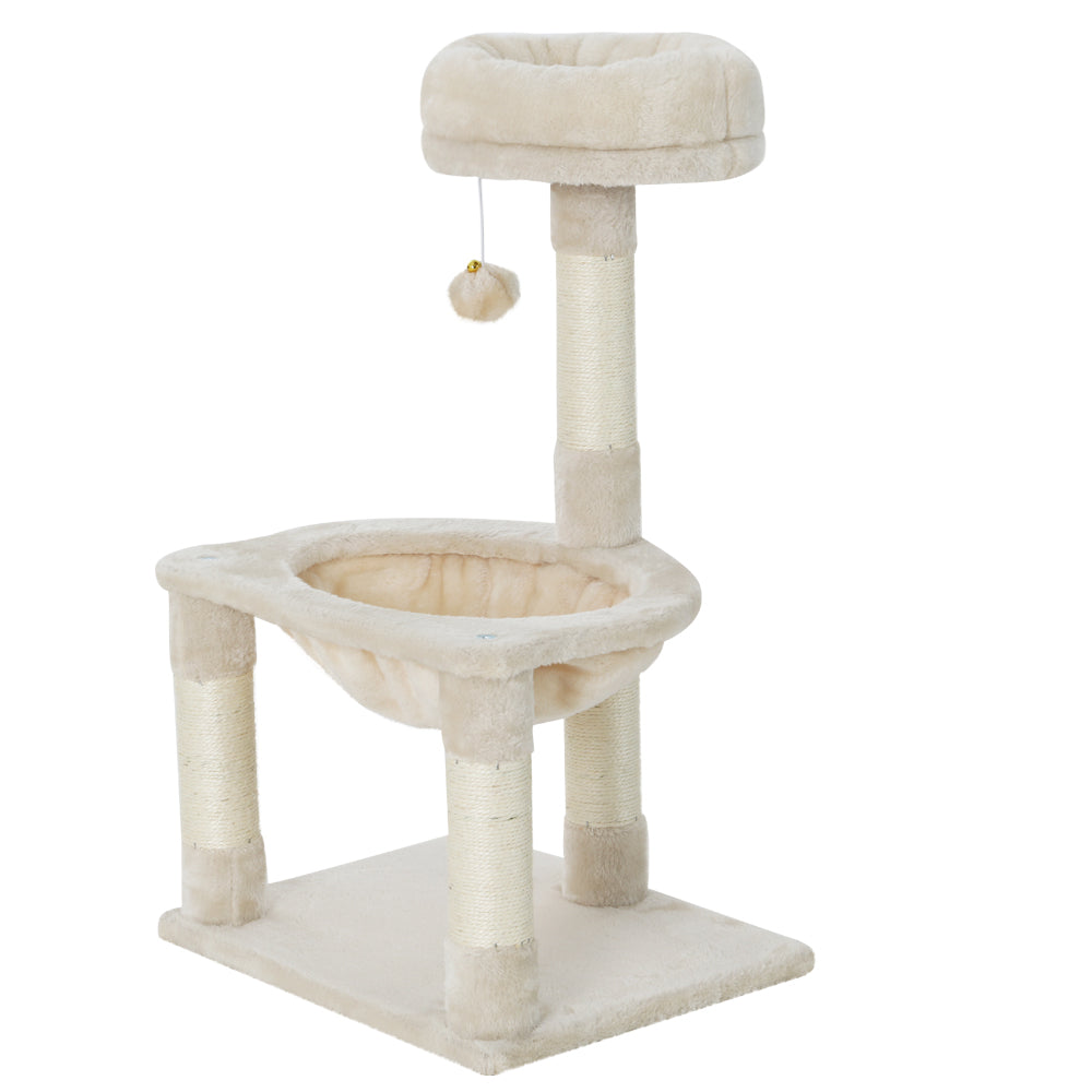 Cat Tree 69cm Scratching Post Tower Scratcher Wood Condo Toys House Bed