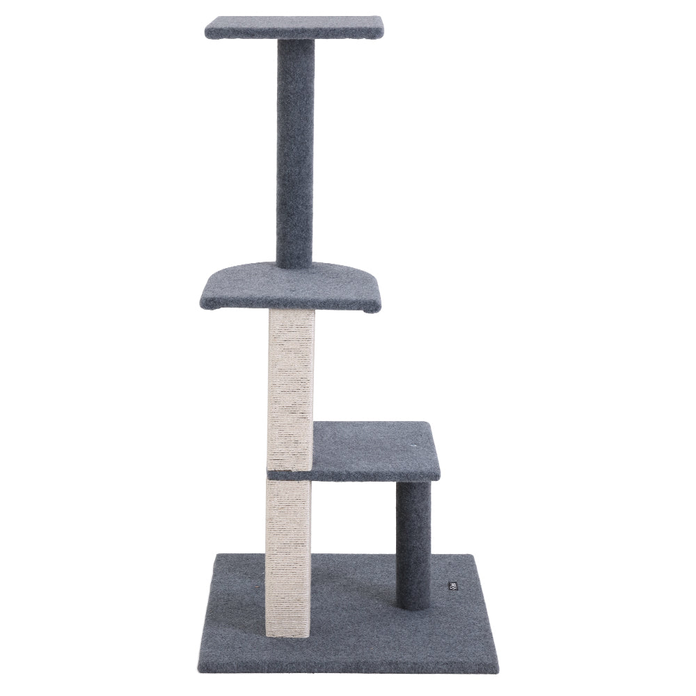 Cat Tree 124cm Scratching Post Tower Scratcher Trees Wood Condo Board
