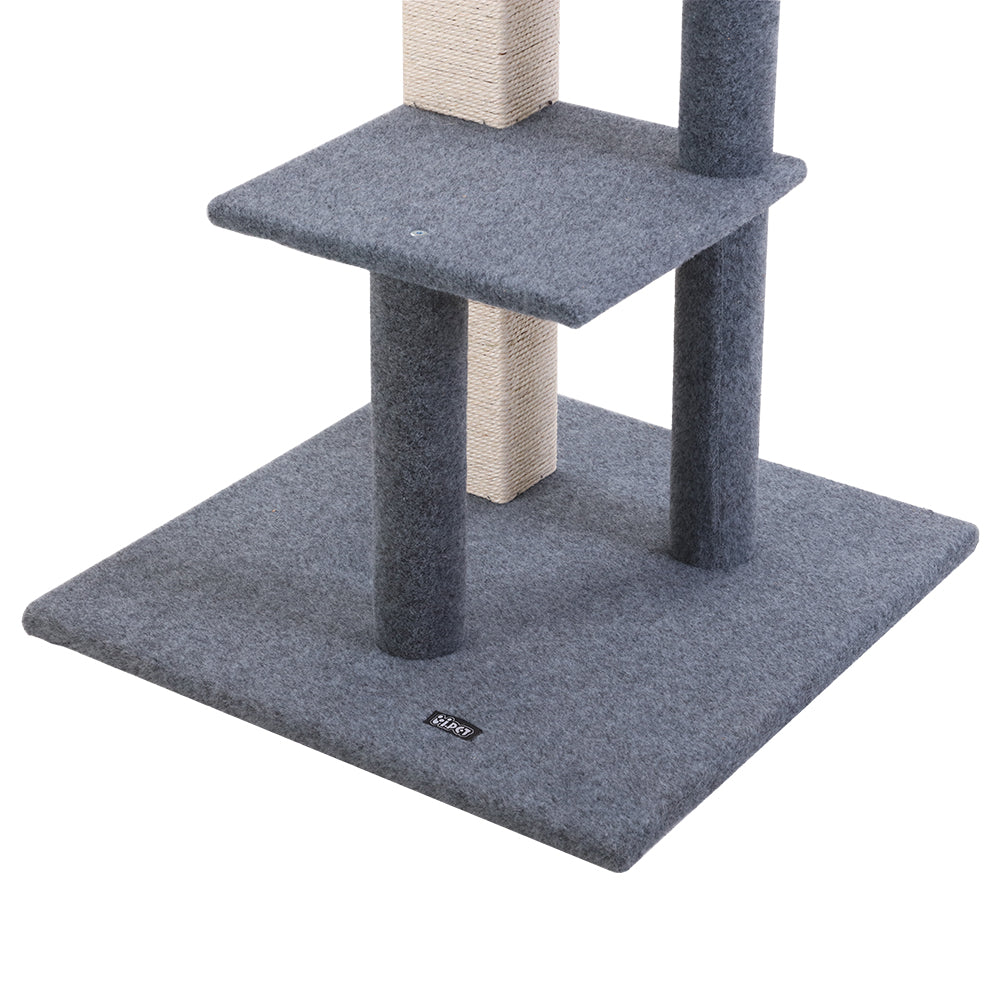 Cat Tree 124cm Scratching Post Tower Scratcher Trees Wood Condo Board