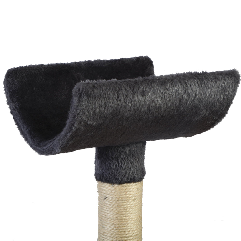 Cat Tree 140cm Tower Scratching Post Scratcher Trees Toys Condo Bed Grey