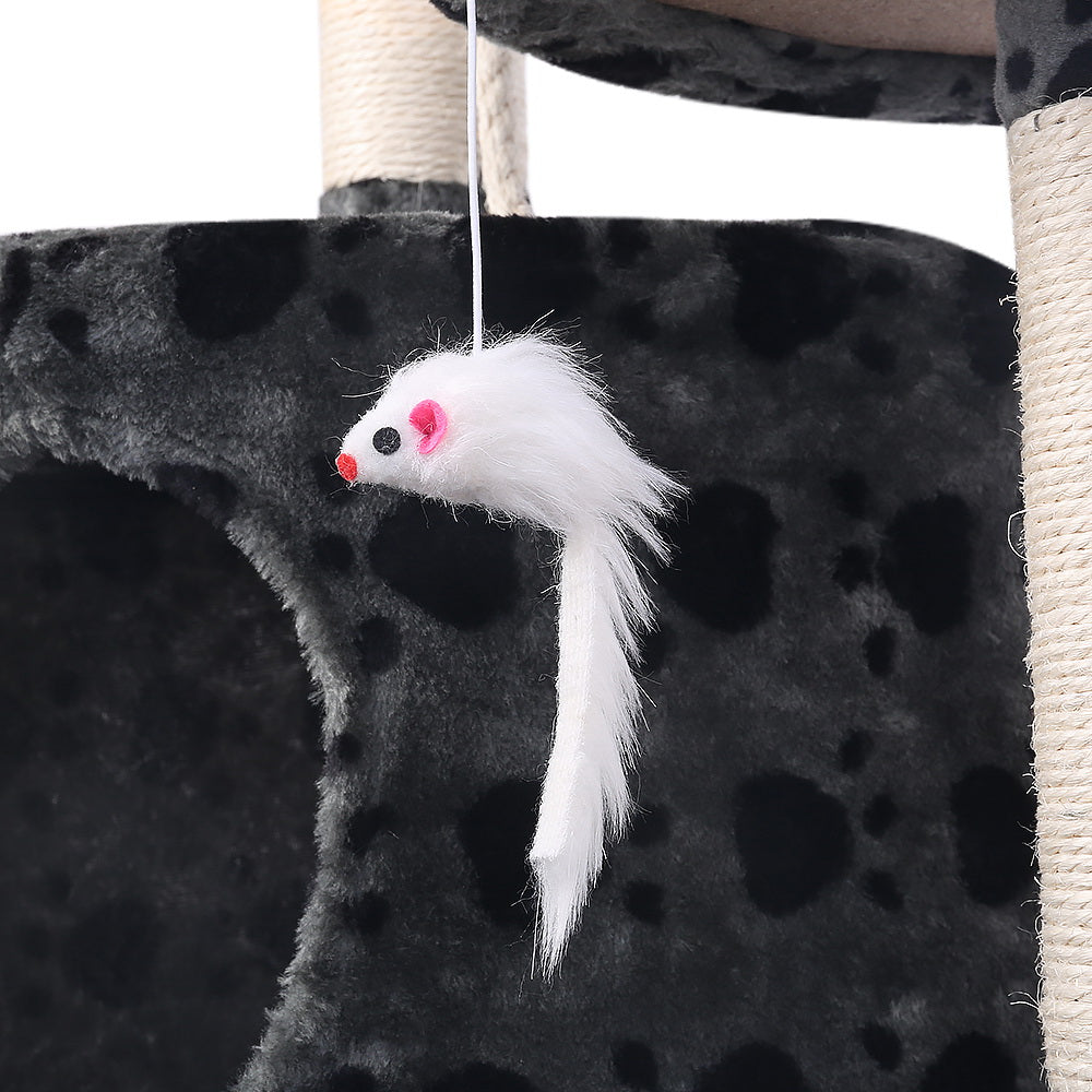 Cat Tree 120cm Tower Scratching Post Scratcher Trees Bed Wood Condo Toys Bed