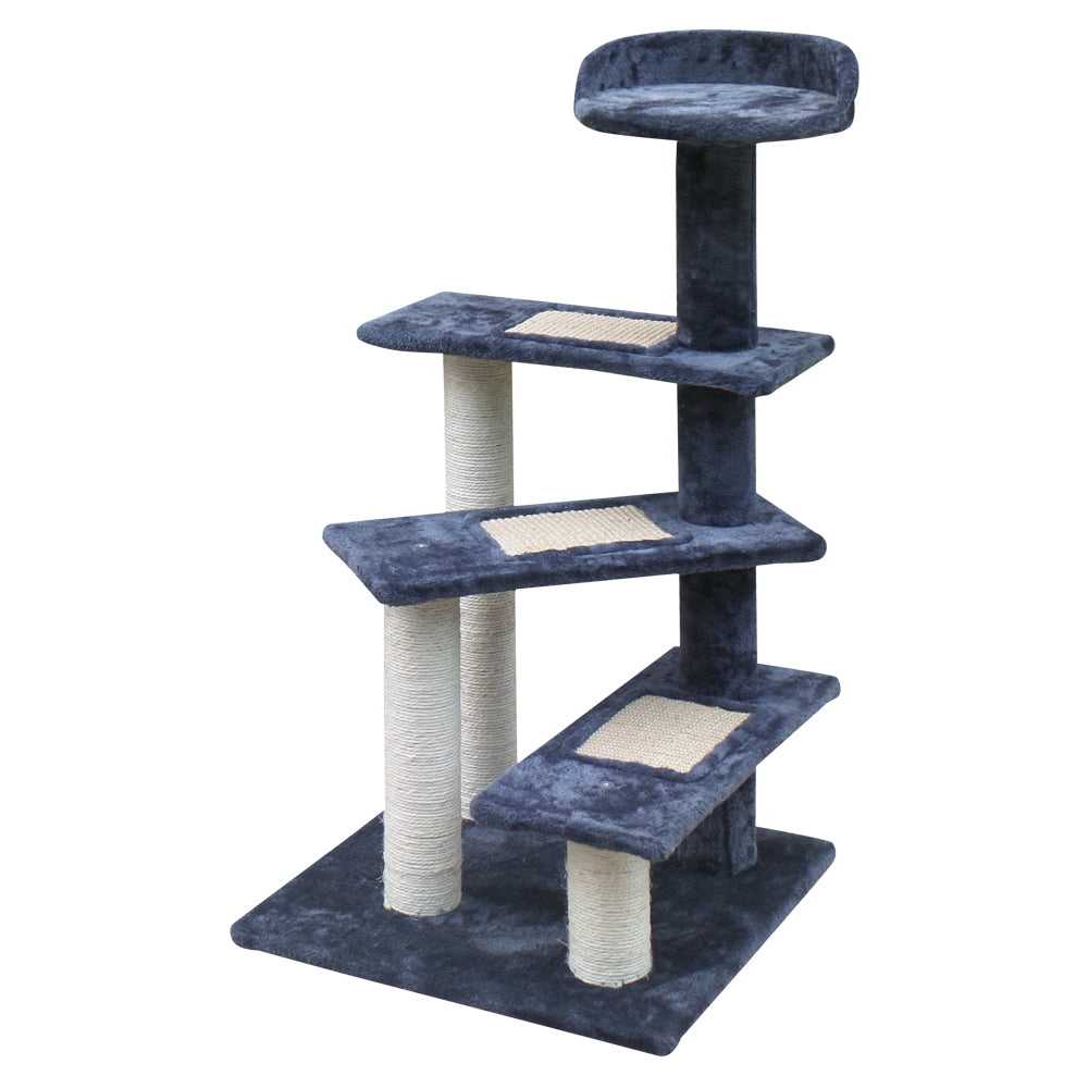 Cat Tree 100cm Scratching Post Scratcher Tower Wood Condo House Trees Bed