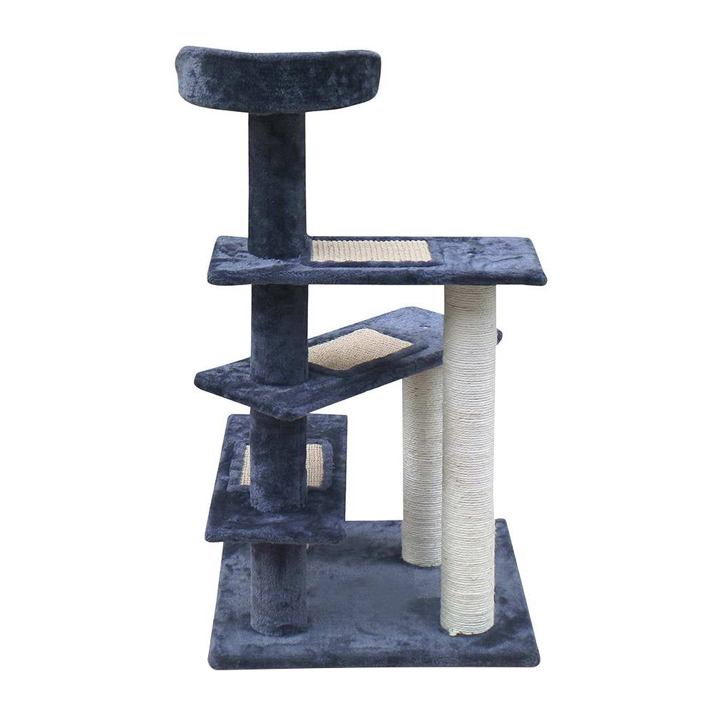 Cat Tree 100cm Scratching Post Scratcher Tower Wood Condo House Trees Bed