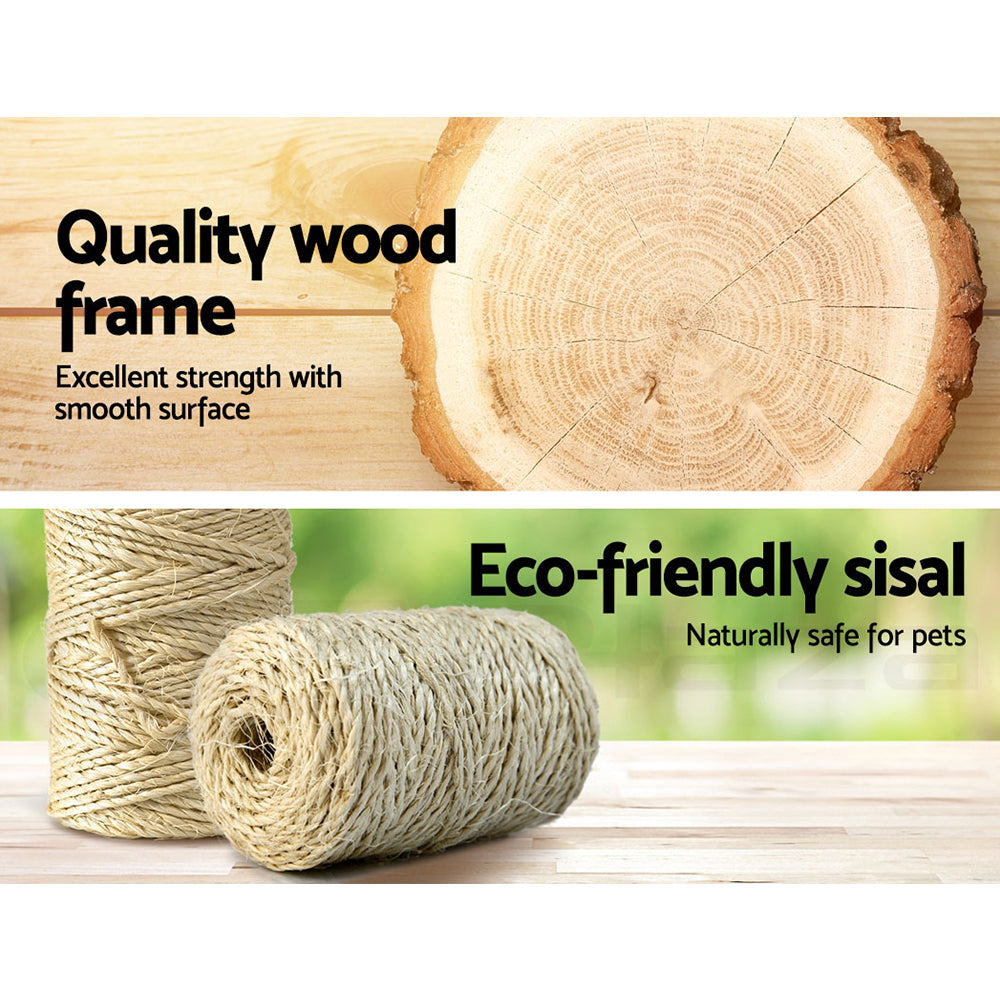 Cat Tree 100cm Scratching Post Scratcher Tower Wood Condo House Trees Bed