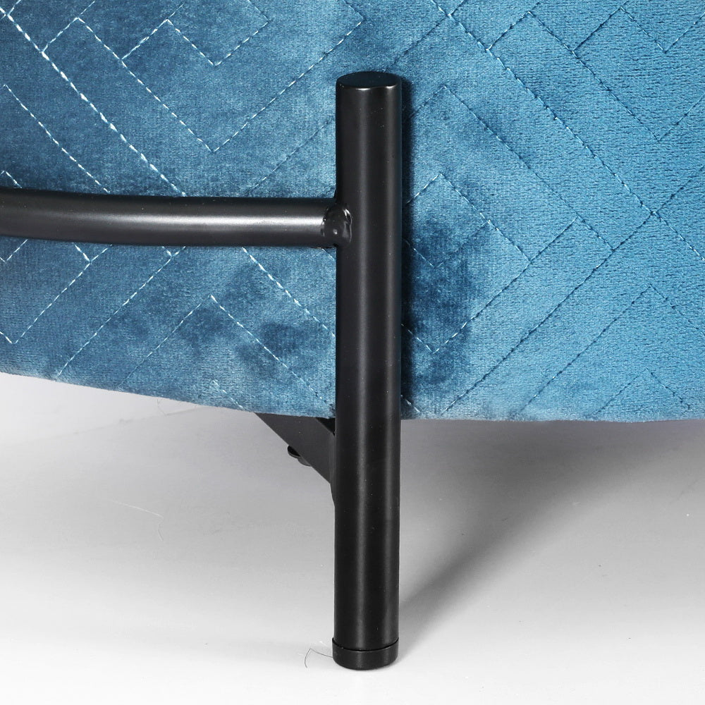 Pet Bed Dog Sofa Lounge Cat Calming Couch Raised Blue