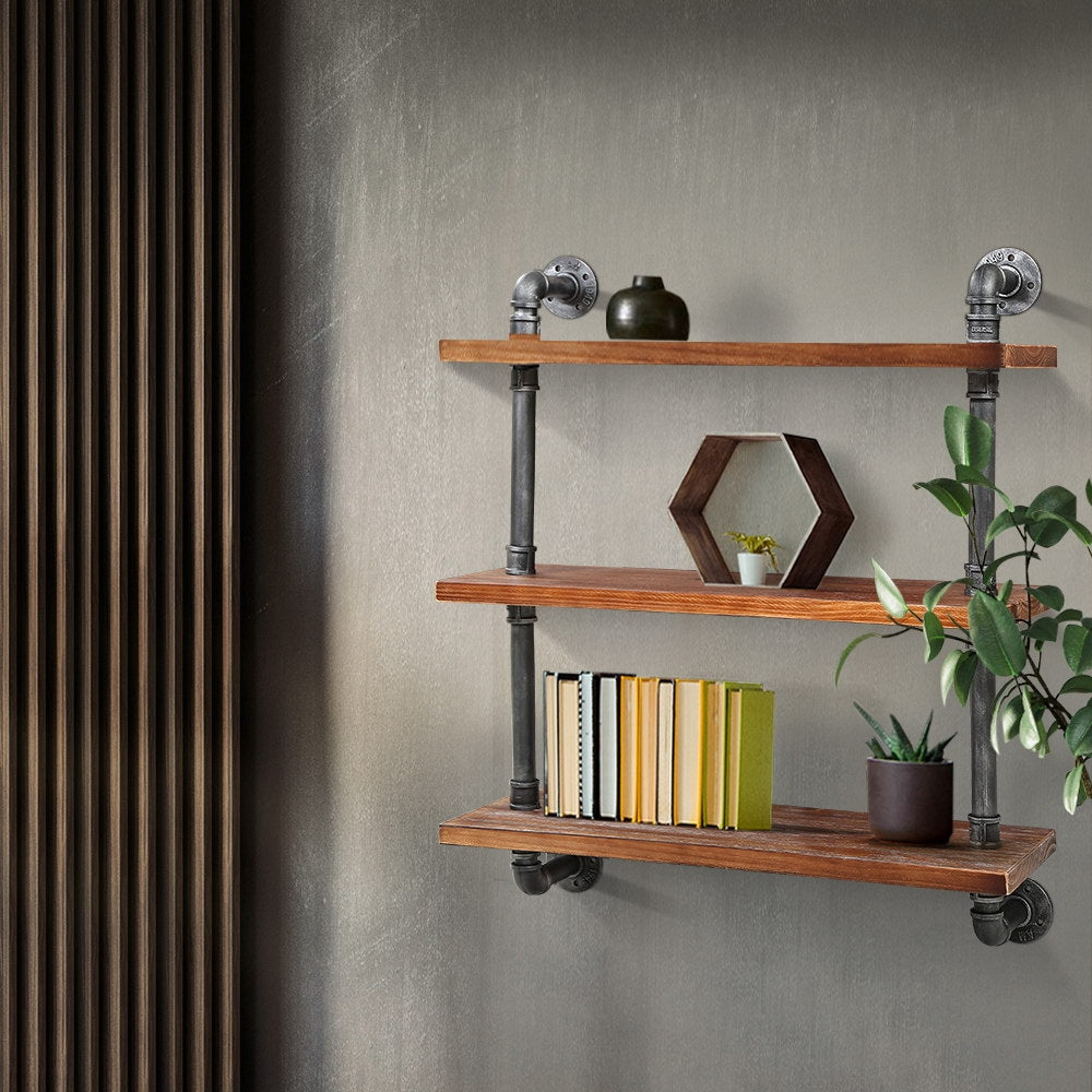 Floating DIY Pipe Shelf 3 Tiers - IRMA