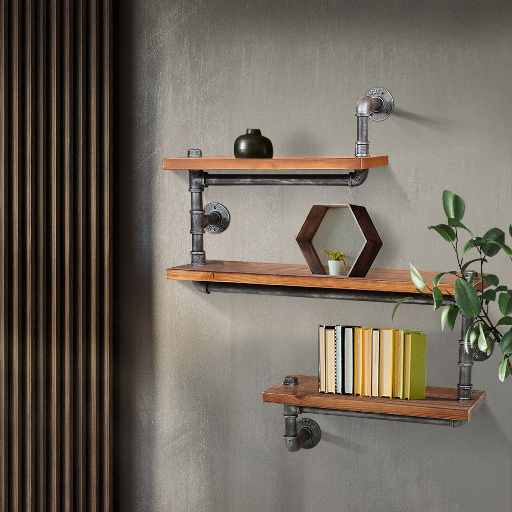 Floating DIY Pipe Shelf 3 Tiers - IONA