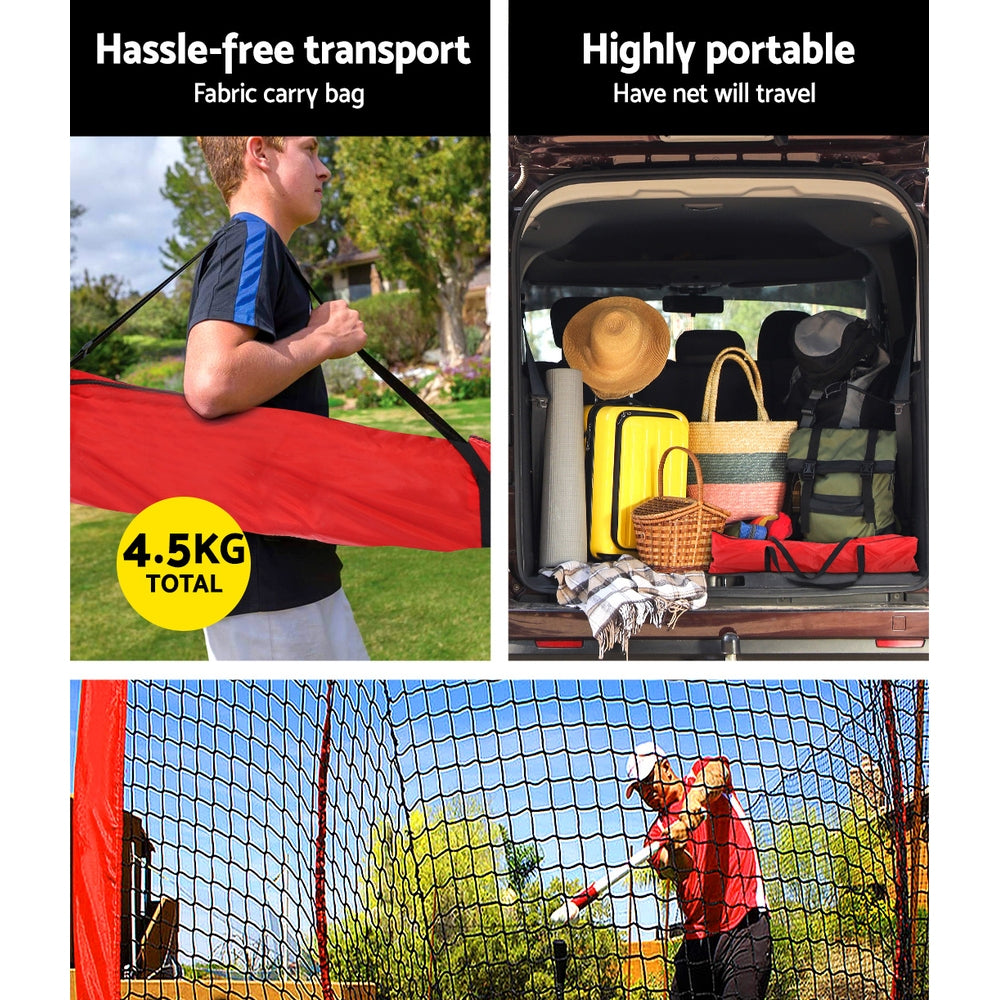7ft Baseball Net Pitching Kit with Stand Softball�Training Aid Sports