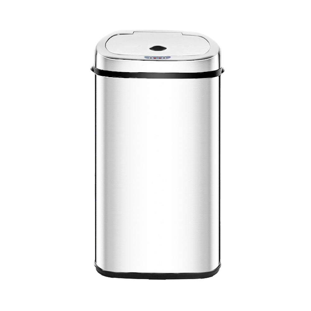50L Motion Sensor Bin Rubbish Automatic Silver