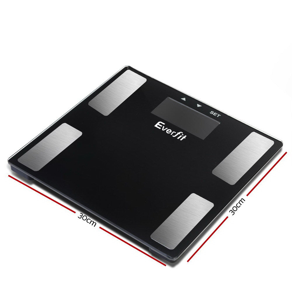 Body Fat Bathroom Scale Weighing BMI Monitor Gym 180KG