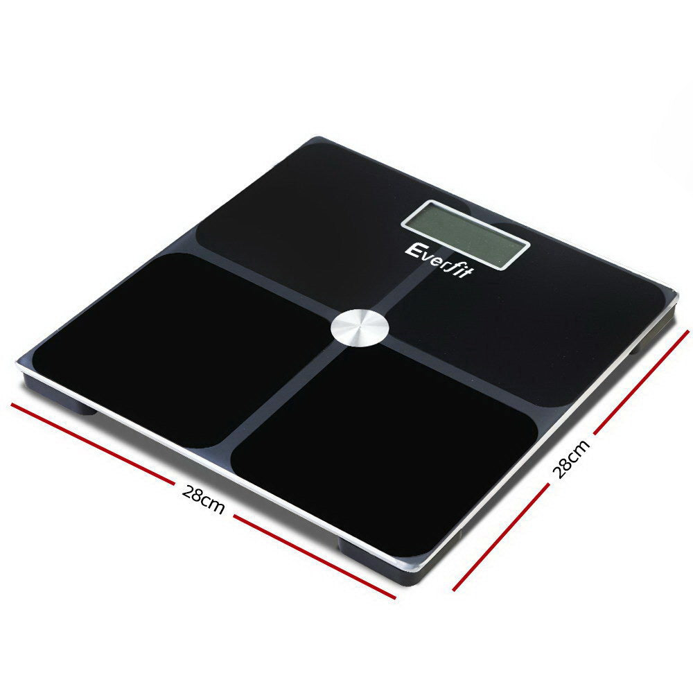 Body Fat Bathroom Scale Weighing Tracker Gym 180KG