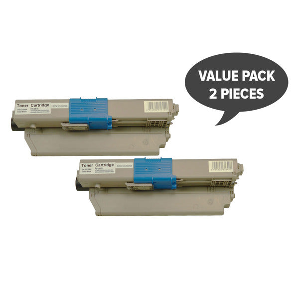 2 x C310 44469805 Premium Black Toner