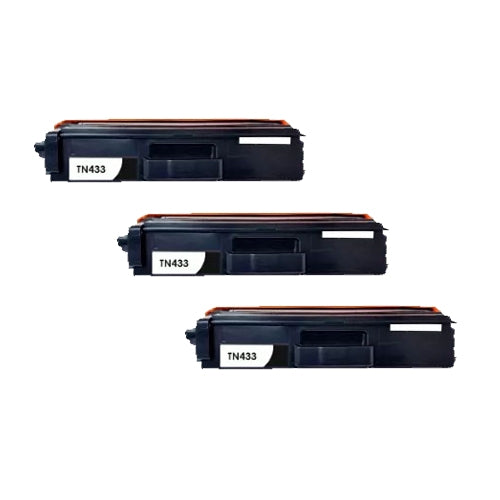 Compatible Premium 3 x TN443BK High Yield Black Toner Cartridge - for use in Printers