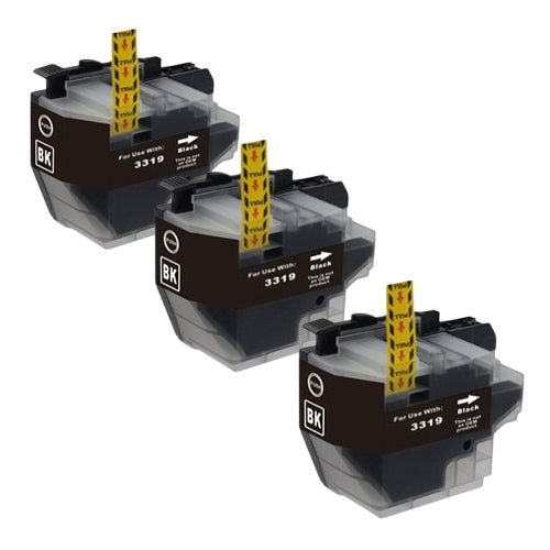 Compatible Premium 3 x LC3319BK Black Inkjet Cartridge - for use in Printers