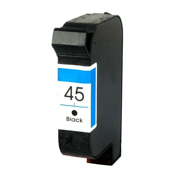 Compatible Premium Ink Cartridges 45 Black Remanufactured Inkjet Cartridge - for use in Printers