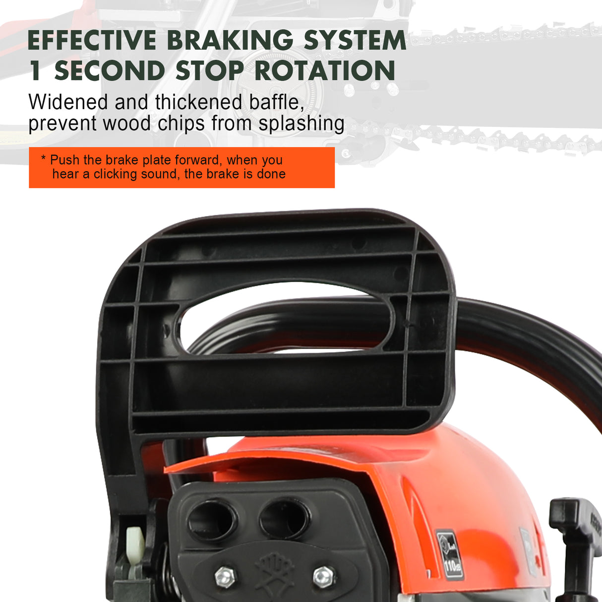 Petrol Chainsaws Commercial 20" Bar 62cc E-Start Tree Pruning Top Handle