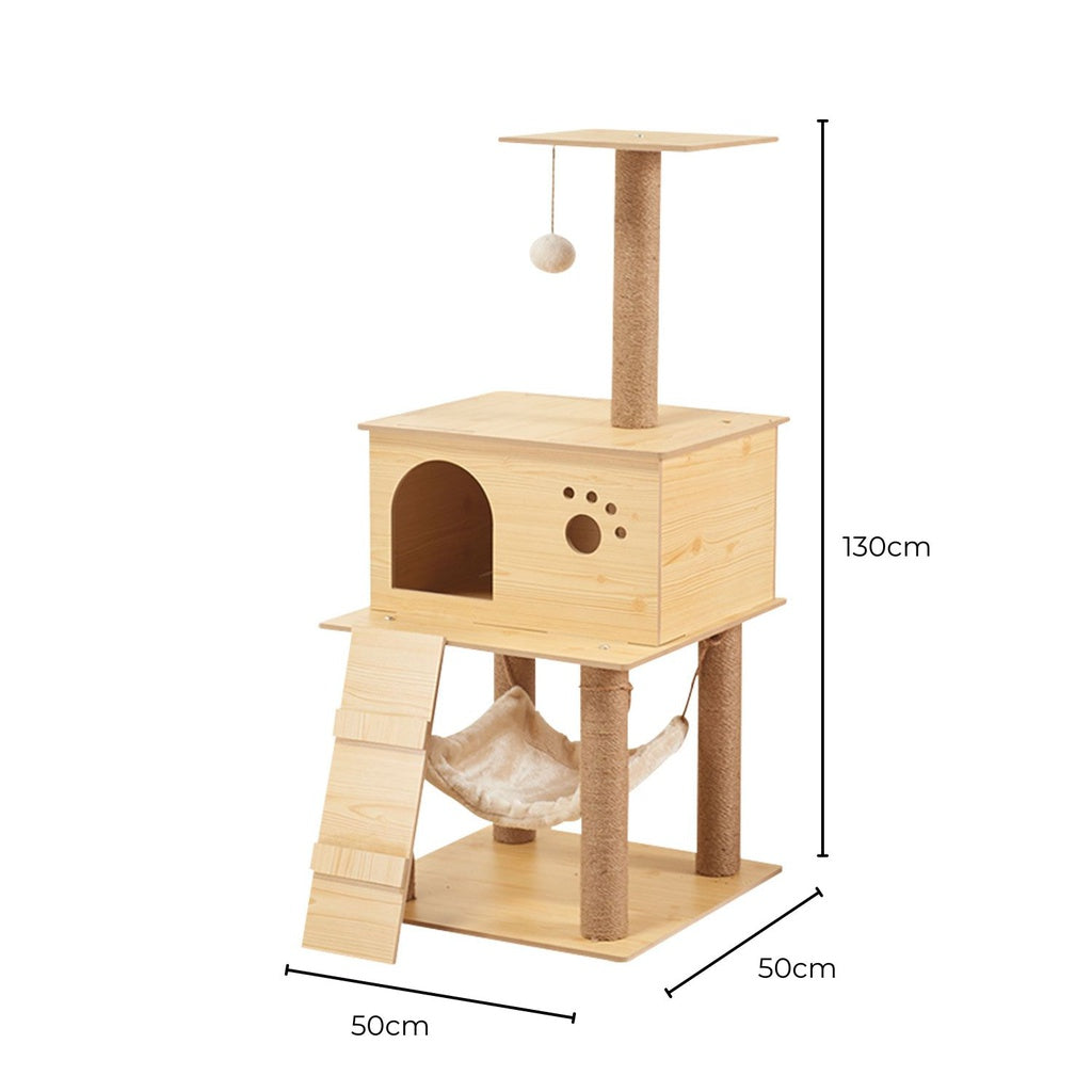 130cm Wooden Cat Tree FI-CT-155-BJ