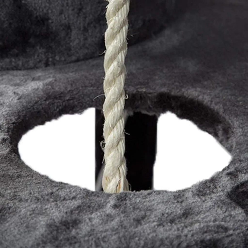 145cm Plush Cat Condo Cat Tree Dark Grey FI-CT-156-BJ