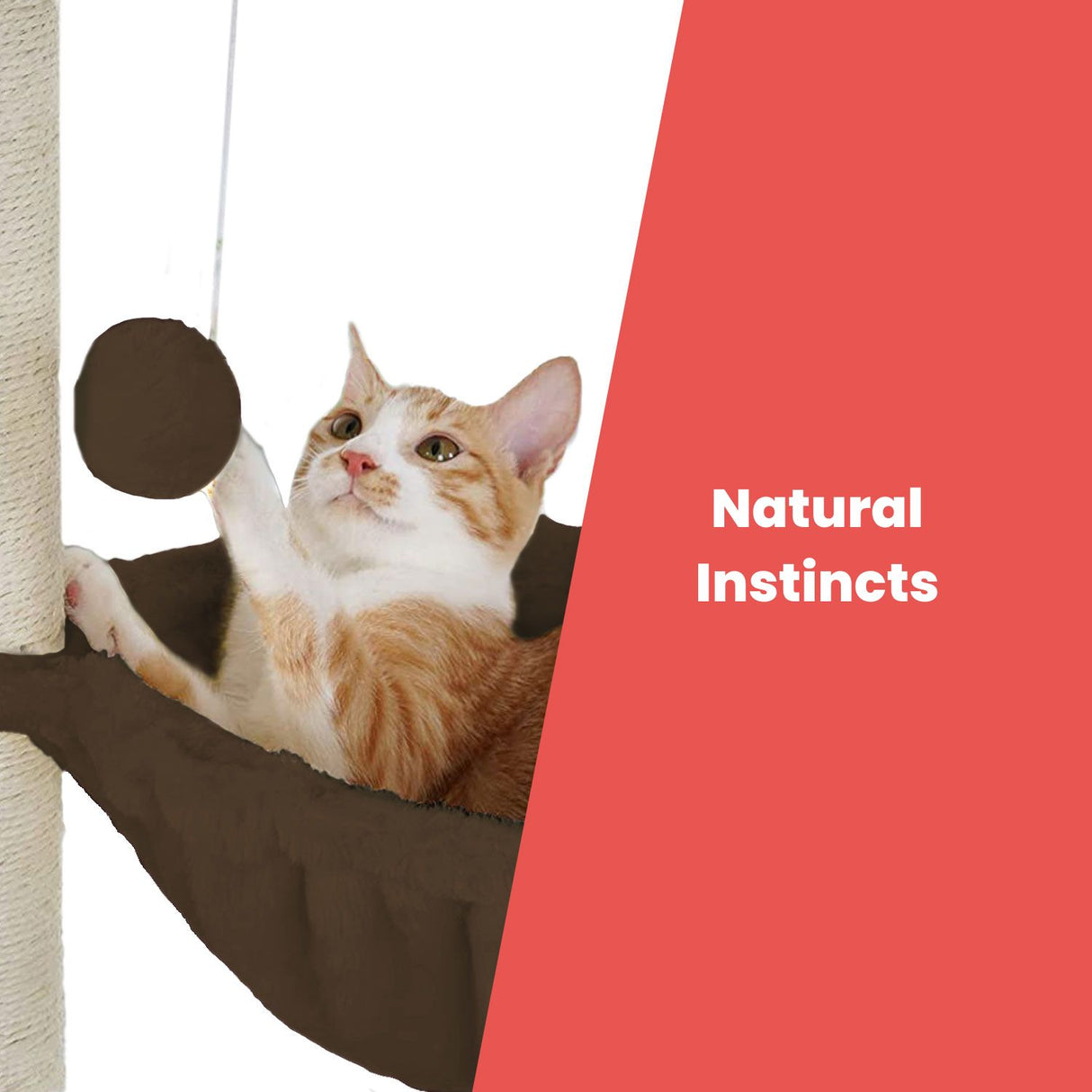 104cm Plush Cat Condo Cat Tree Brown FI-CT-167-ZZ