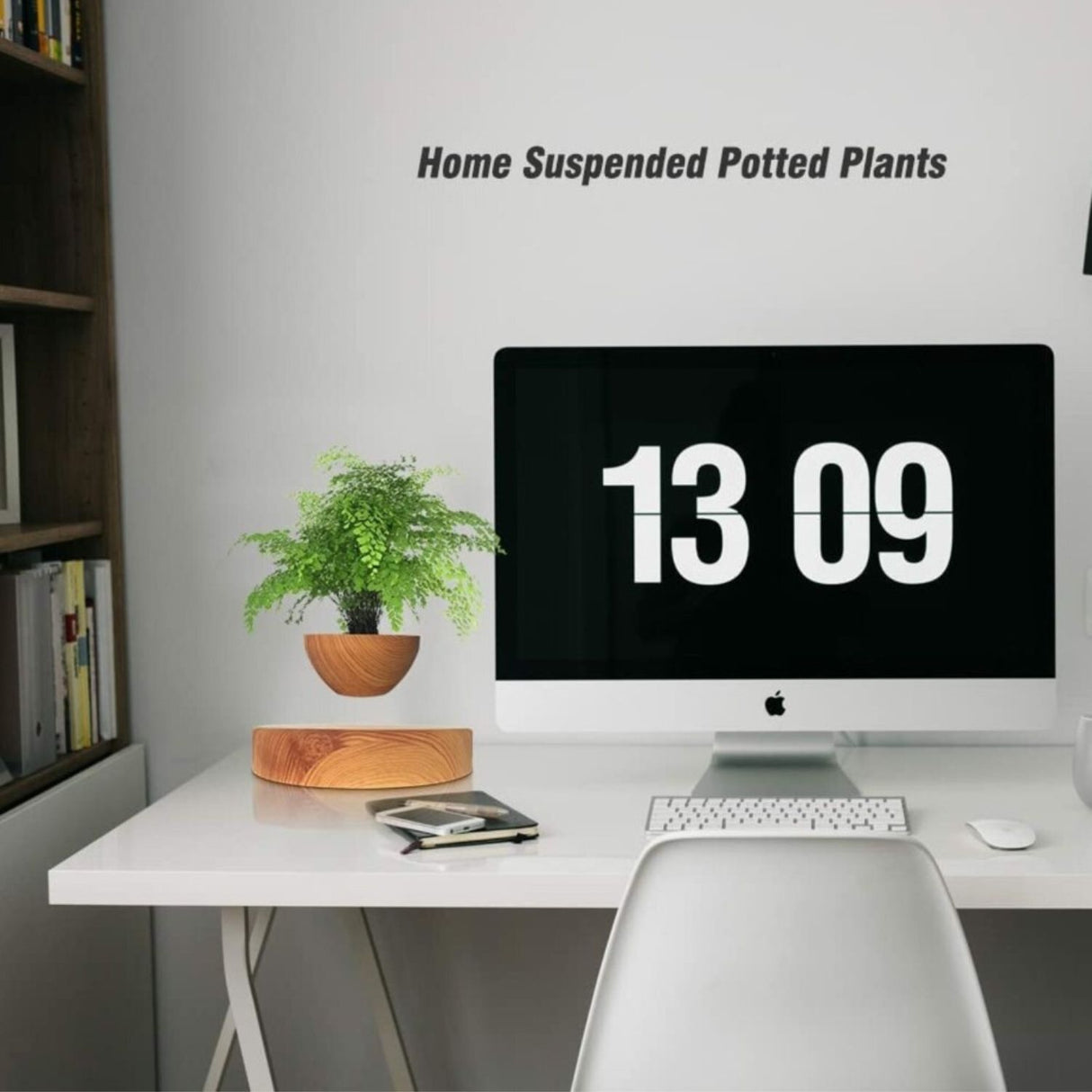 Magnetic Levitating Plant Pot Oak GO-MLP-108-HCNT