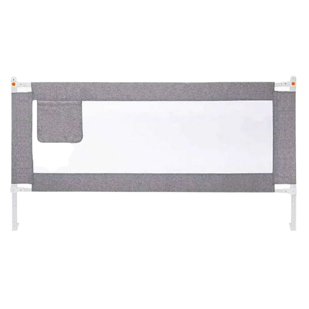 90CM Height Adjustable Folding Kids Safety Bed Rail (200X90CM Single Side 1 PCS, Grey)