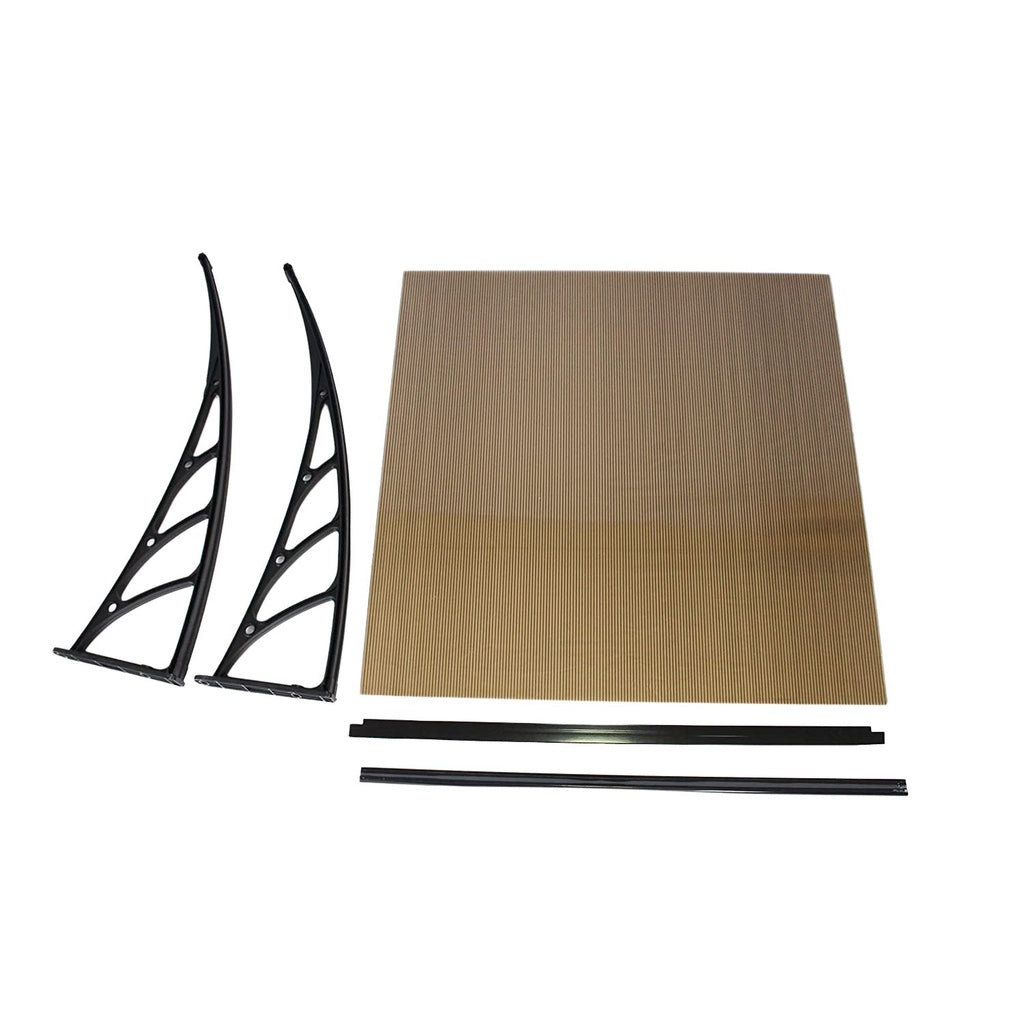 Window Door Awning Canopy Outdoor UV Patio Rain Cover Tawny 1M X 2.4M Type 1 NE-AG-102-SU